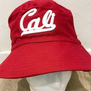 Red “Cali” Bucket Hat